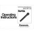 PANASONIC WXRP110 Owners Manual