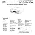 PANASONIC CQDP745EW Owners Manual