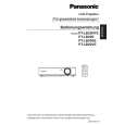 PANASONIC PTLB20VE Owners Manual