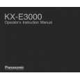 PANASONIC KXE3000 Owners Manual