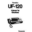 PANASONIC UF120 Owners Manual