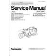 PANASONIC AJ-D700E VOLUME 1 Owners Manual