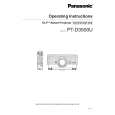 PANASONIC PT-D3500U Owners Manual