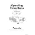 PANASONIC PTL292U Owners Manual