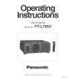 PANASONIC PTL795U Owners Manual