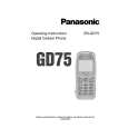 PANASONIC EBGD75 Owners Manual
