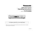 PANASONIC TZPCD3000 Owners Manual