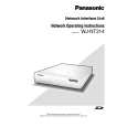 PANASONIC WJNT314 Owners Manual
