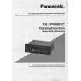 PANASONIC CQDP965EUC Owners Manual