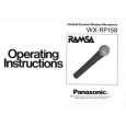 PANASONIC WXRP158 Owners Manual