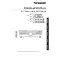 PANASONIC PT-D5600EL Owners Manual