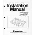 PANASONIC AYPB2001 Owners Manual