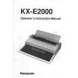 PANASONIC KXE2000 Owners Manual