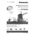 PANASONIC PVGS320 Owners Manual