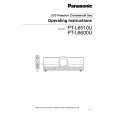 PANASONIC PTL6510U Owners Manual