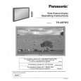PANASONIC TH42PW3U Owners Manual