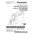 PANASONIC PVDV200 Owners Manual