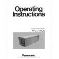 PANASONIC WV7160D Owners Manual