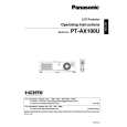 PANASONIC PTAX100U Owners Manual