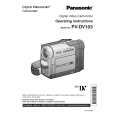 PANASONIC PVDV103 Owners Manual