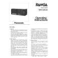 PANASONIC WRM10A Owners Manual