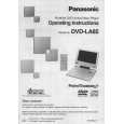 PANASONIC DVDLA85D Owners Manual