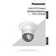 PANASONIC WVCS854B Owners Manual