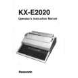 PANASONIC KXE2020 Owners Manual