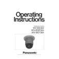 PANASONIC WVBS304 Owners Manual