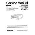 PANASONIC AJ-D640P VOLUME 1 Owners Manual