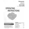 PANASONIC KXF1070 Owners Manual