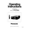 PANASONIC PTL797U Owners Manual