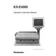 PANASONIC KXE4500 Owners Manual