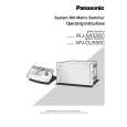 PANASONIC WJSX550C Owners Manual