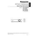 PANASONIC PT-LB10VU Owners Manual