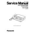 PANASONIC KXF230 Service Manual