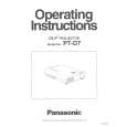 PANASONIC PTD7 Owners Manual