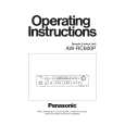 PANASONIC AWRC600P Owners Manual