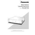 PANASONIC WJSX150 Owners Manual