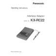PANASONIC KXRC22 Owners Manual