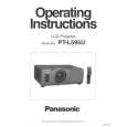 PANASONIC PTL595U Owners Manual