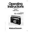 PANASONIC RS-4360DFT Owners Manual