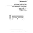 PANASONIC PTD5500UL Owners Manual