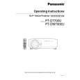 PANASONIC PT-DW7000U Owners Manual