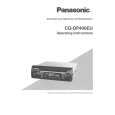 PANASONIC CQDP400EU Owners Manual