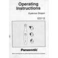 PANASONIC ES112P Owners Manual
