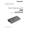 PANASONIC KXRC105 Owners Manual