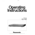PANASONIC WJ420 Owners Manual