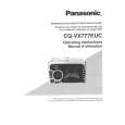 PANASONIC CQVX777EUC Owners Manual